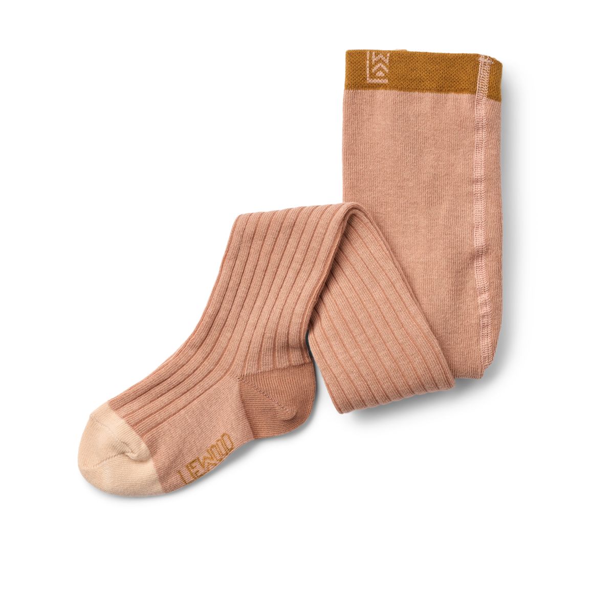 Pale Tuscany Cotton-Blend Rib Jersey Tights with Stretchy Secure Fit for Kids Chilly Days & Everyday Wear