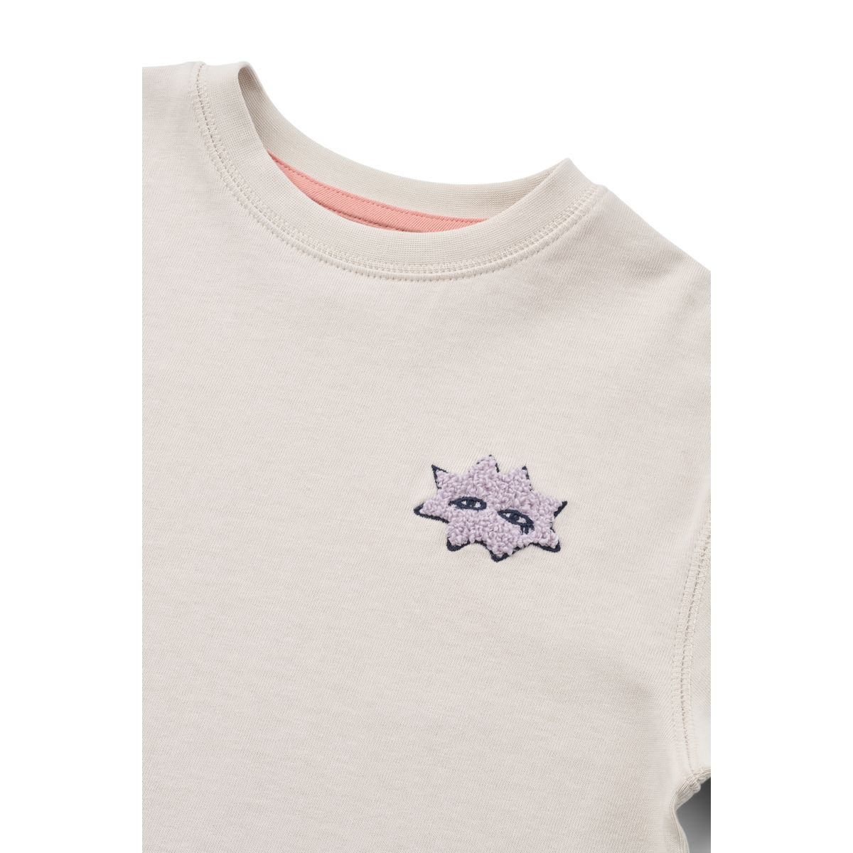 Sandy Mood Print Thick Organic Cotton T-Shirt with Boxy Fit & Dropped Shoulders for Kids School & Weekend