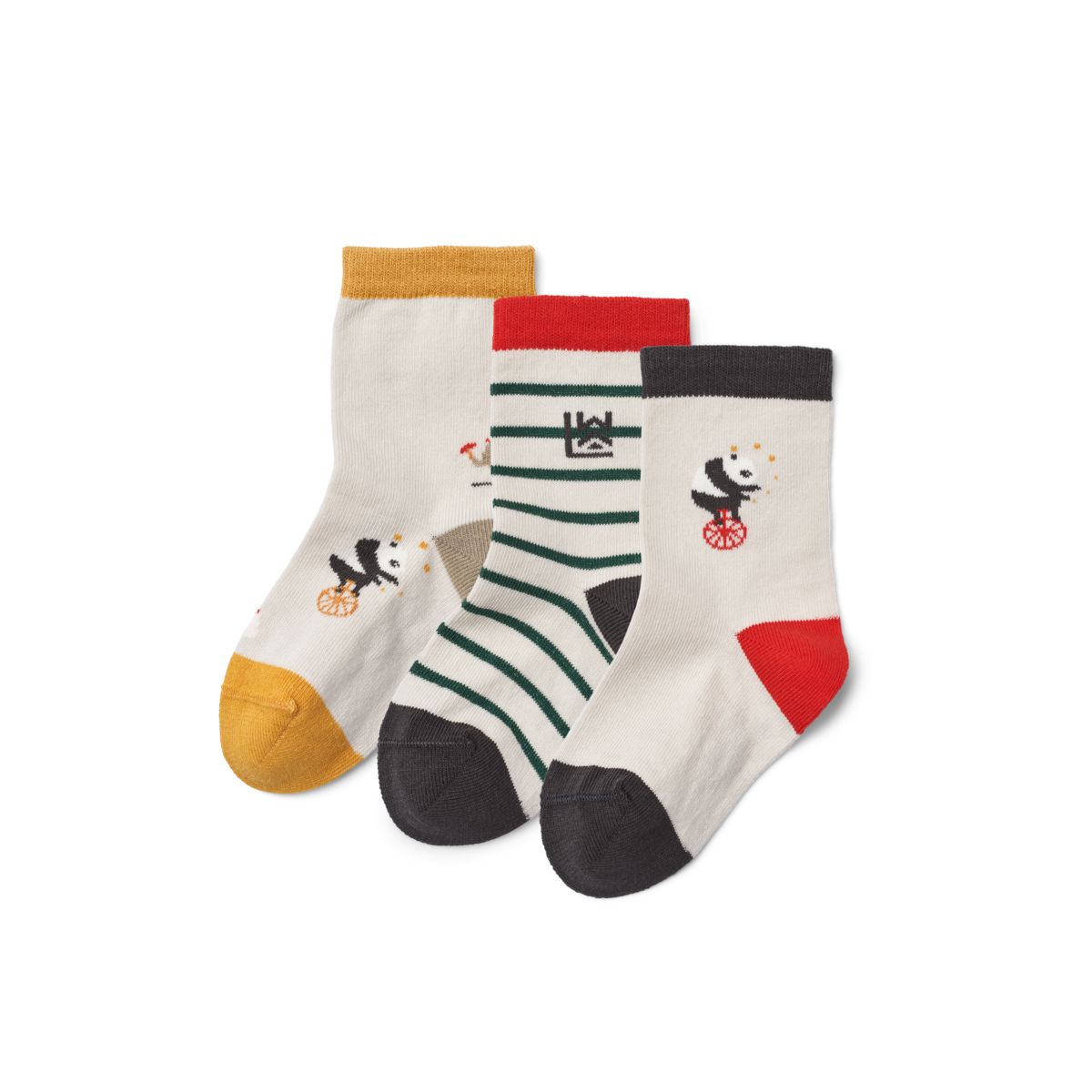 Print Cotton-Blend Socks 3-Pack with Secure Elasticated Fit for Kids Everyday Wear