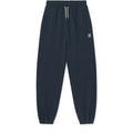 Classic Navy Organic Cotton French Terry Adult Sweatpants with Adjustable Drawstring Waist for Family Matching & Weekend Wear