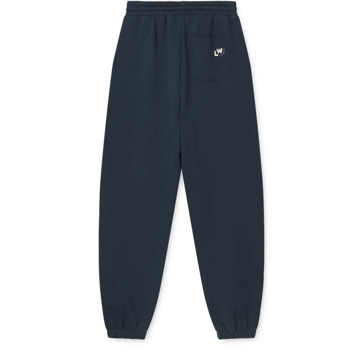 Classic Navy Organic Cotton French Terry Adult Sweatpants with Adjustable Drawstring Waist for Family Matching & Weekend Wear