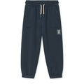 Classic Navy Organic Cotton French Terry Sweatpants with Adjustable Drawstring Waist for Kids Everyday Wear