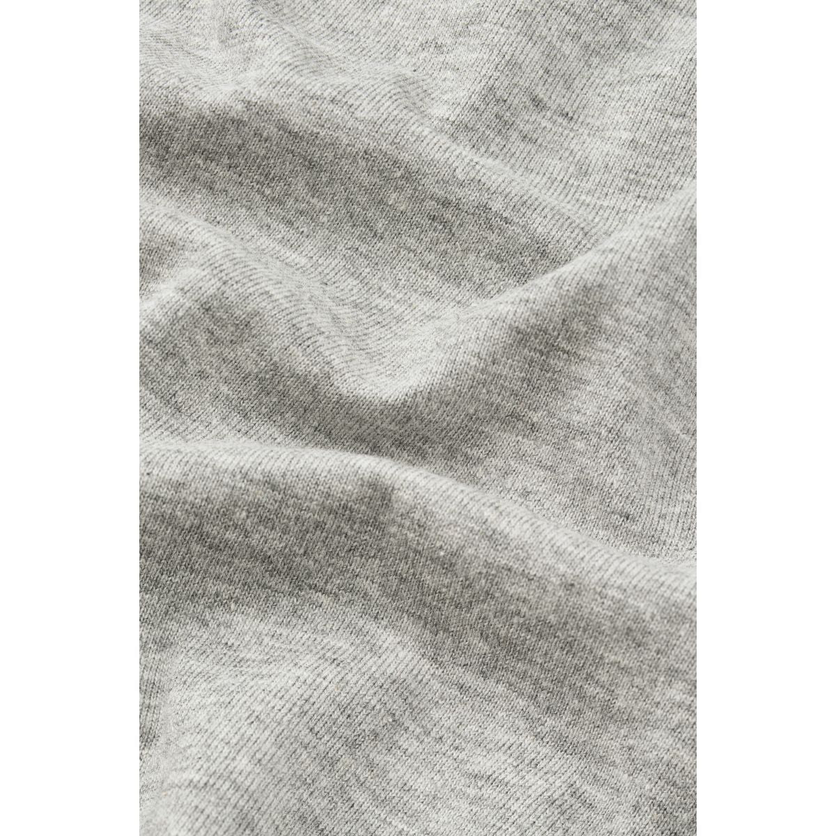Grey Melange Organic Cotton T-Shirt with Relaxed Loose Fit & Ribbed Crew Neck for Kids Everyday Wear