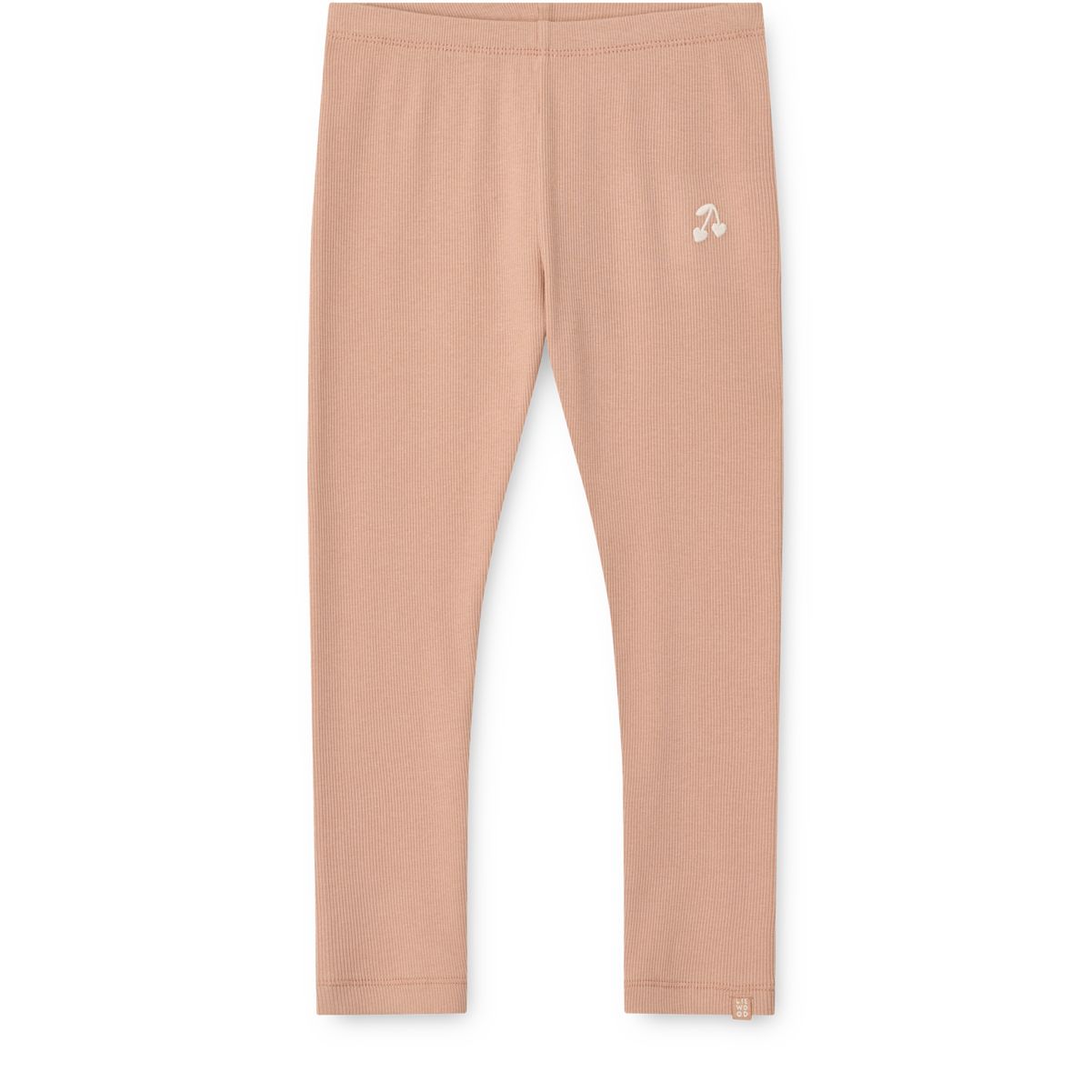 Soft Tuscany Organic Cotton Jersey Rib Leggings with Elasticated Waist for Kids Everyday Layering