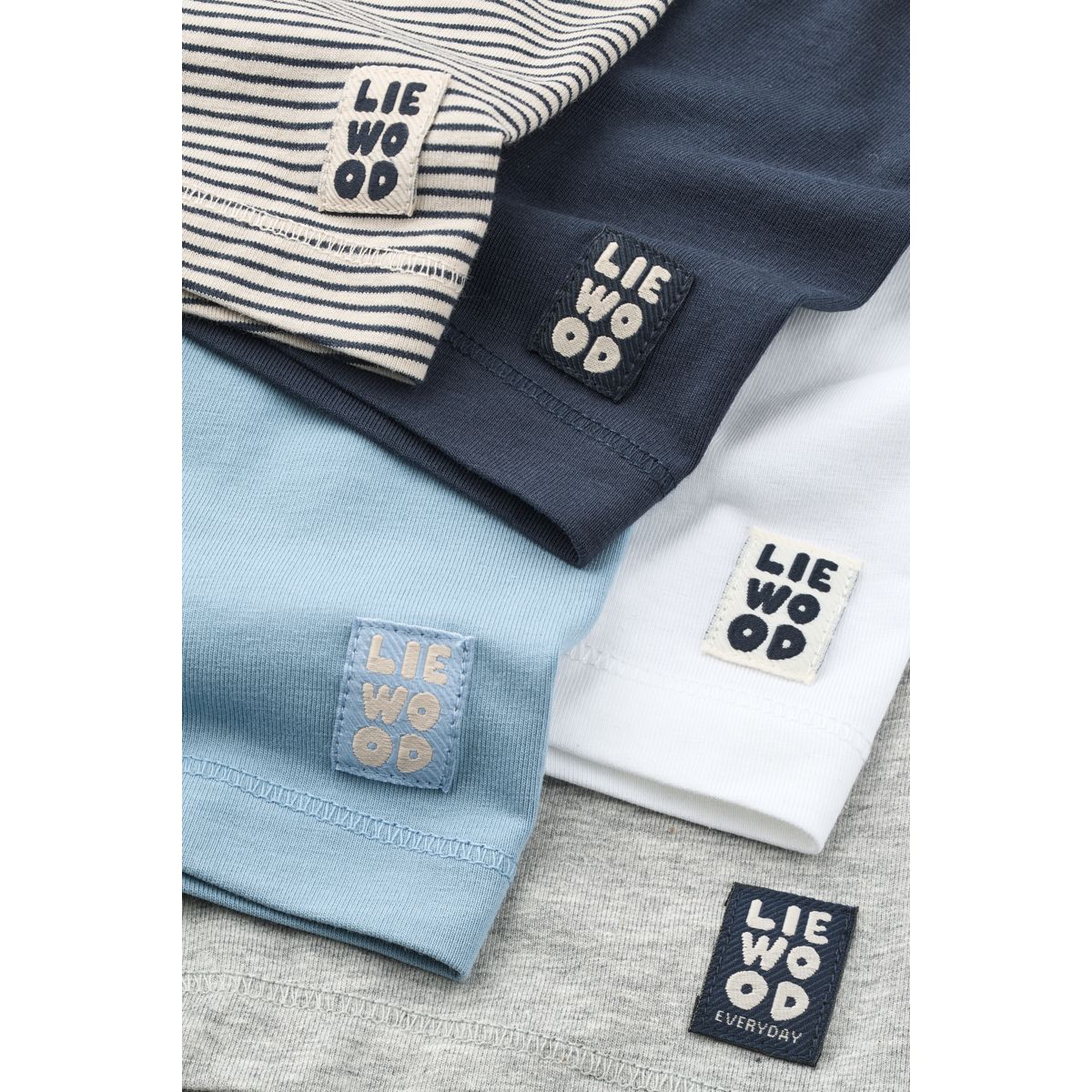 Classic Navy Mix Organic Cotton Stretch Boxer Briefs 5-Pack with Double-Layered Front for Boys Everyday Wear