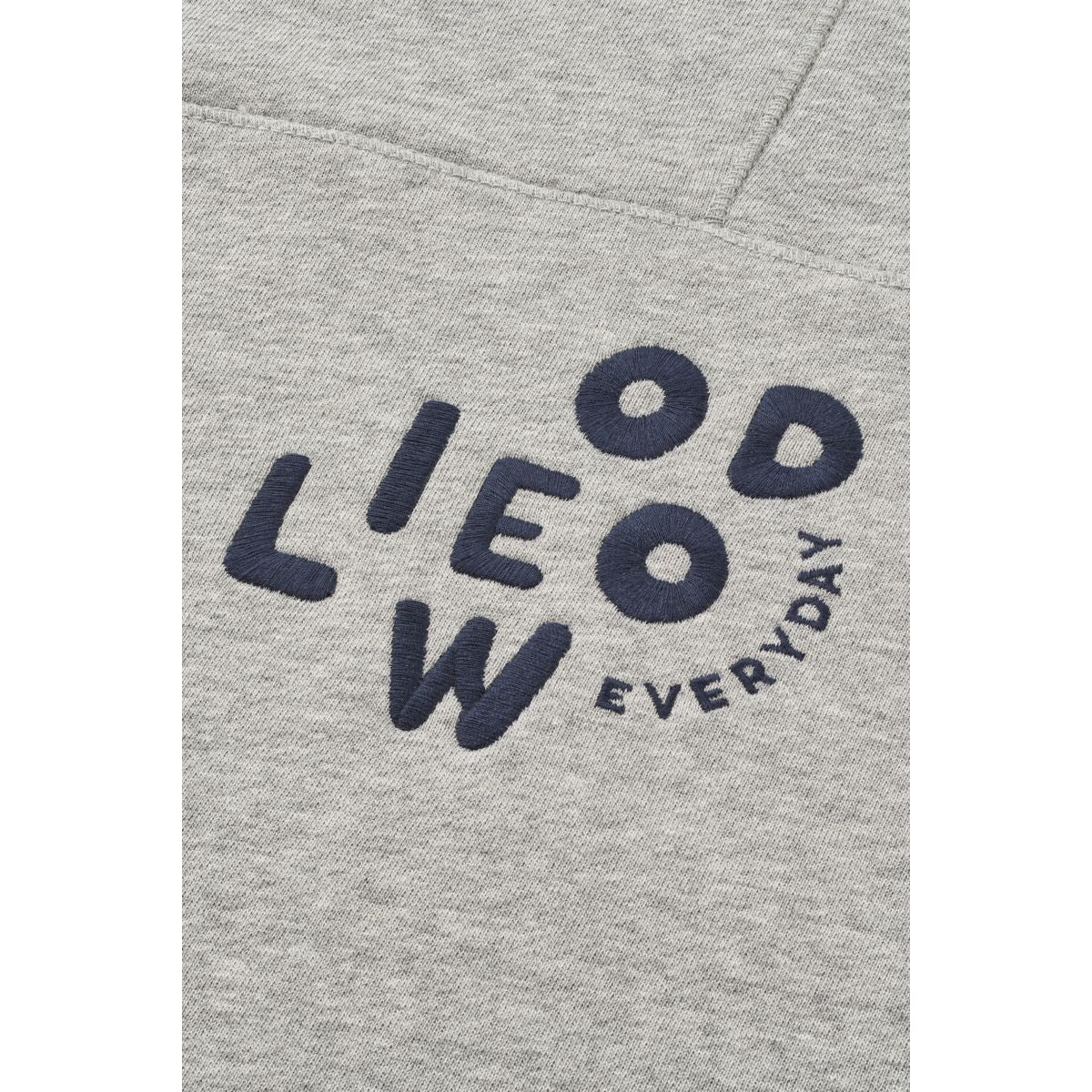 Grey Melange Organic Cotton French Terry Sweatshirt with Dropped Shoulders & Ribbed Trims for Kids Everyday Wear