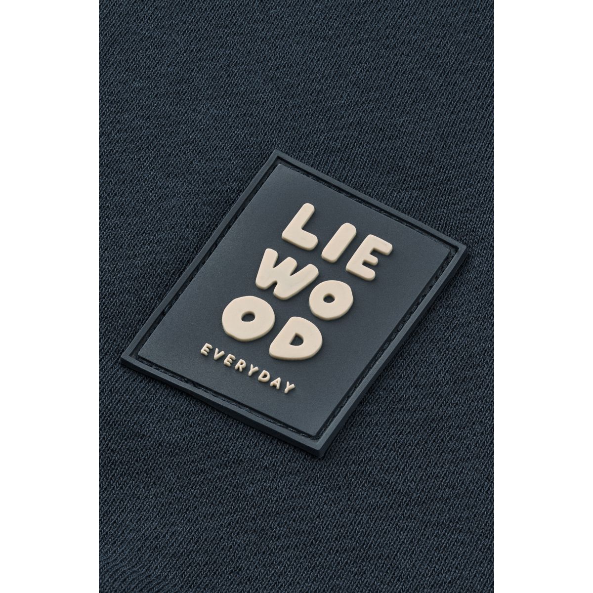 Classic Navy Organic Cotton French Terry Sweatshirt with Dropped Shoulders & Ribbed Trims for Kids Everyday Wear