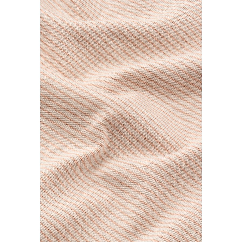 Stripe Organic Cotton Stretch Long-Sleeve Bodysuit with Grow Cuffs & Adjustable Snap Buttons for Baby Everyday Layering