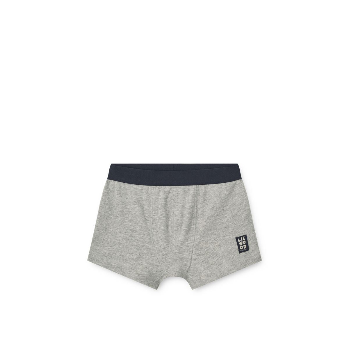Classic Navy Mix Organic Cotton Stretch Boxer Briefs 5-Pack with Double-Layered Front for Boys Everyday Wear