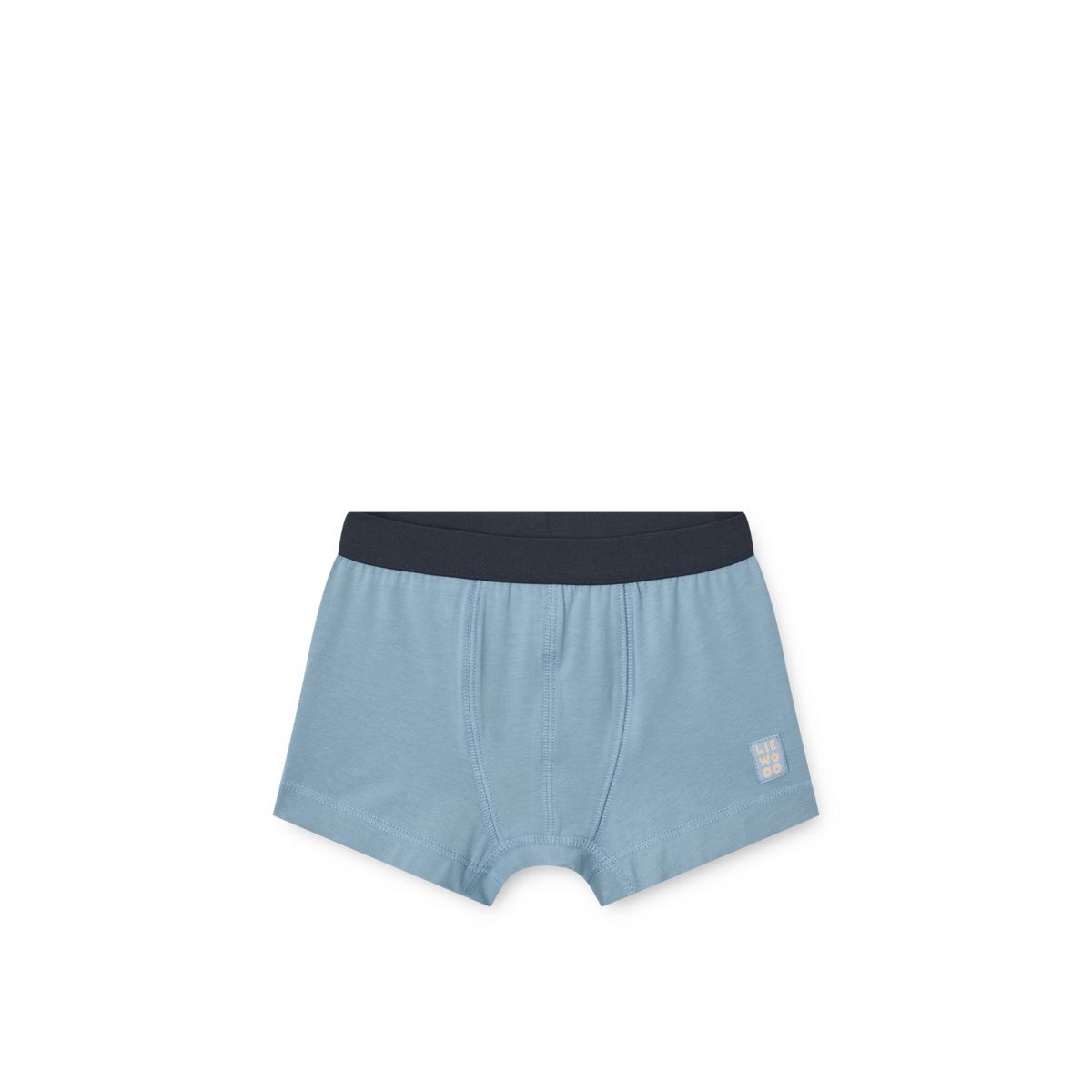 Classic Navy Mix Organic Cotton Stretch Boxer Briefs 5-Pack with Double-Layered Front for Boys Everyday Wear