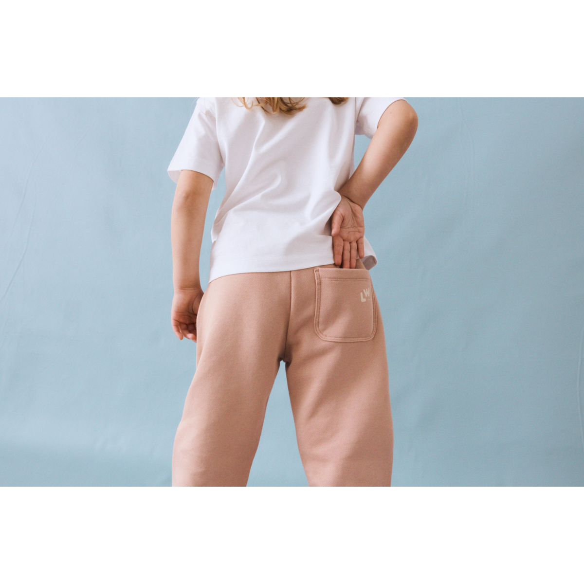 Soft Tuscany Organic Cotton French Terry Sweatpants with Adjustable Drawstring Waist for Kids Everyday Wear