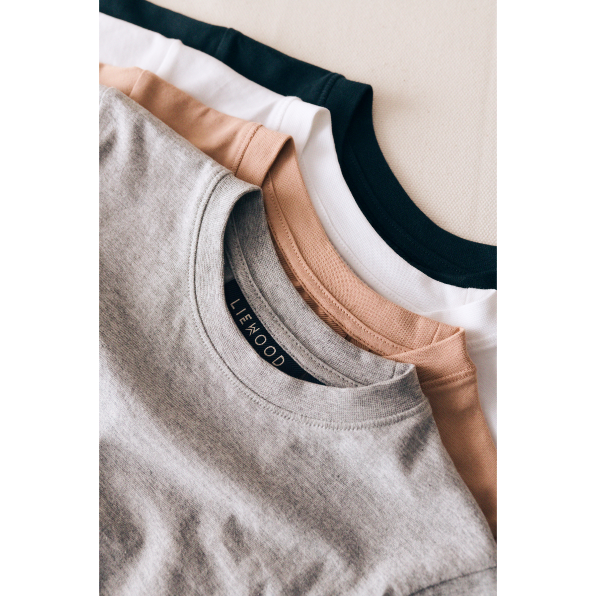 Soft Tuscany Organic Cotton T-Shirt with Relaxed Loose Fit & Ribbed Crew Neck for Kids Everyday Wear