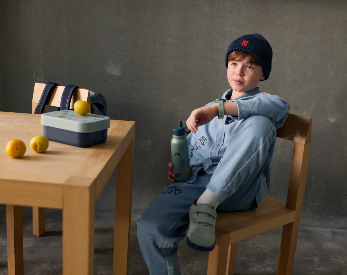 Casual Play Print Cotton Denim Shirt with Embroidery & Press Buttons for Kids Layering & Everyday Wear