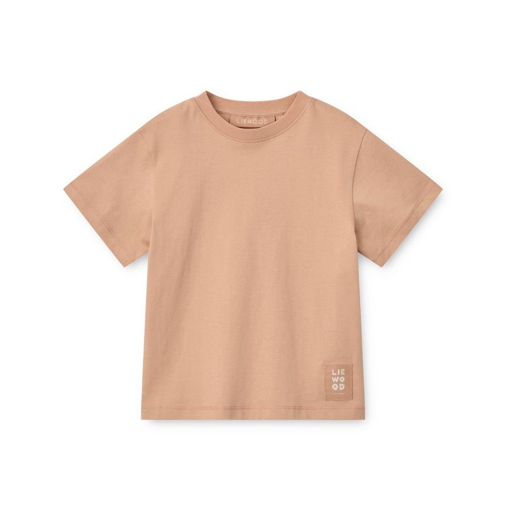 Soft Tuscany Organic Cotton T-Shirt with Relaxed Loose Fit & Ribbed Crew Neck for Kids Everyday Wear