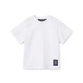 Classic White Organic Cotton T-Shirt with Relaxed Loose Fit & Ribbed Crew Neck for Kids Everyday Wear