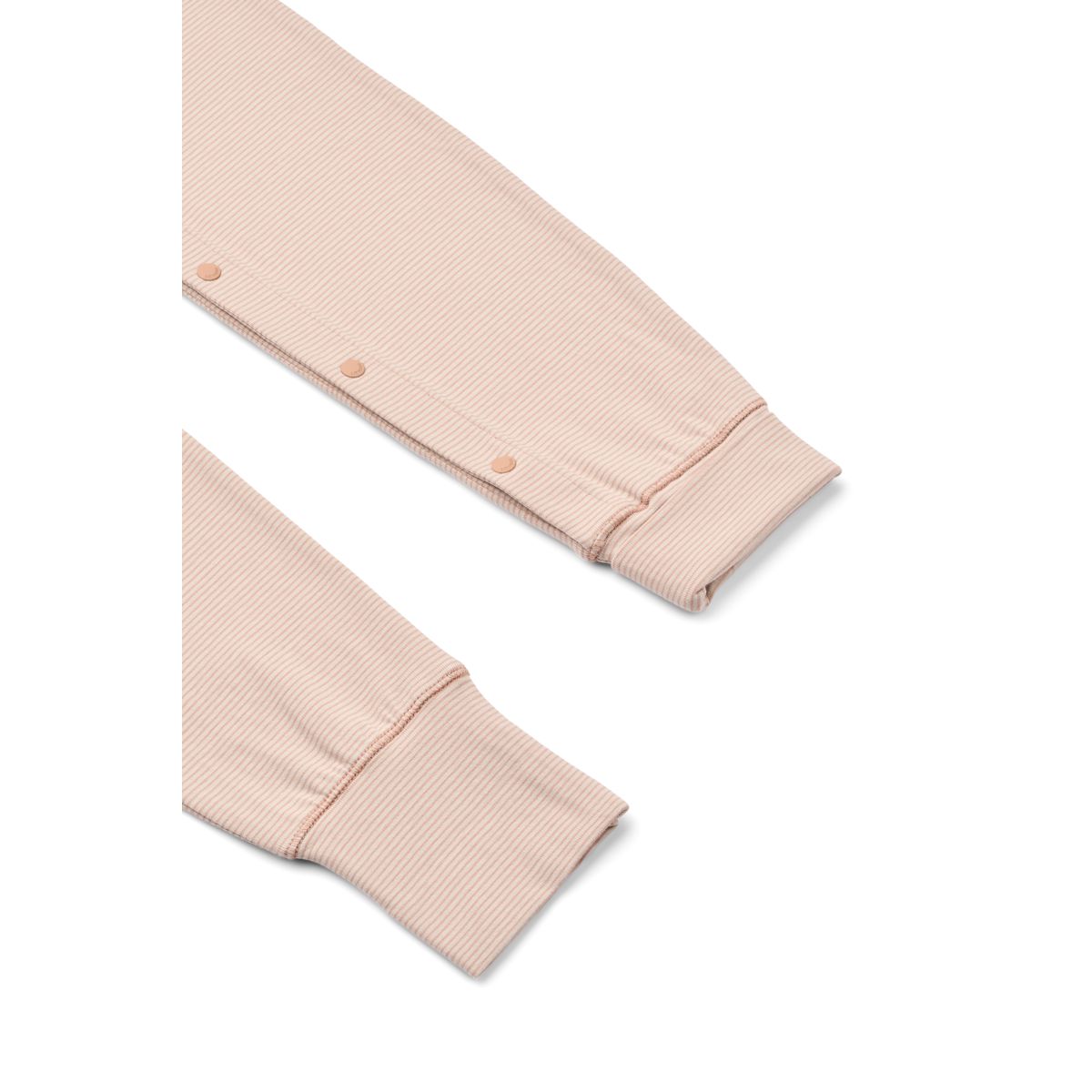 Sandy & Tuscany Stripe Organic Cotton Stretch Pyjama Jumpsuit with Grow Cuffs & Snap Buttons for Baby Sleep & Morning Cuddles