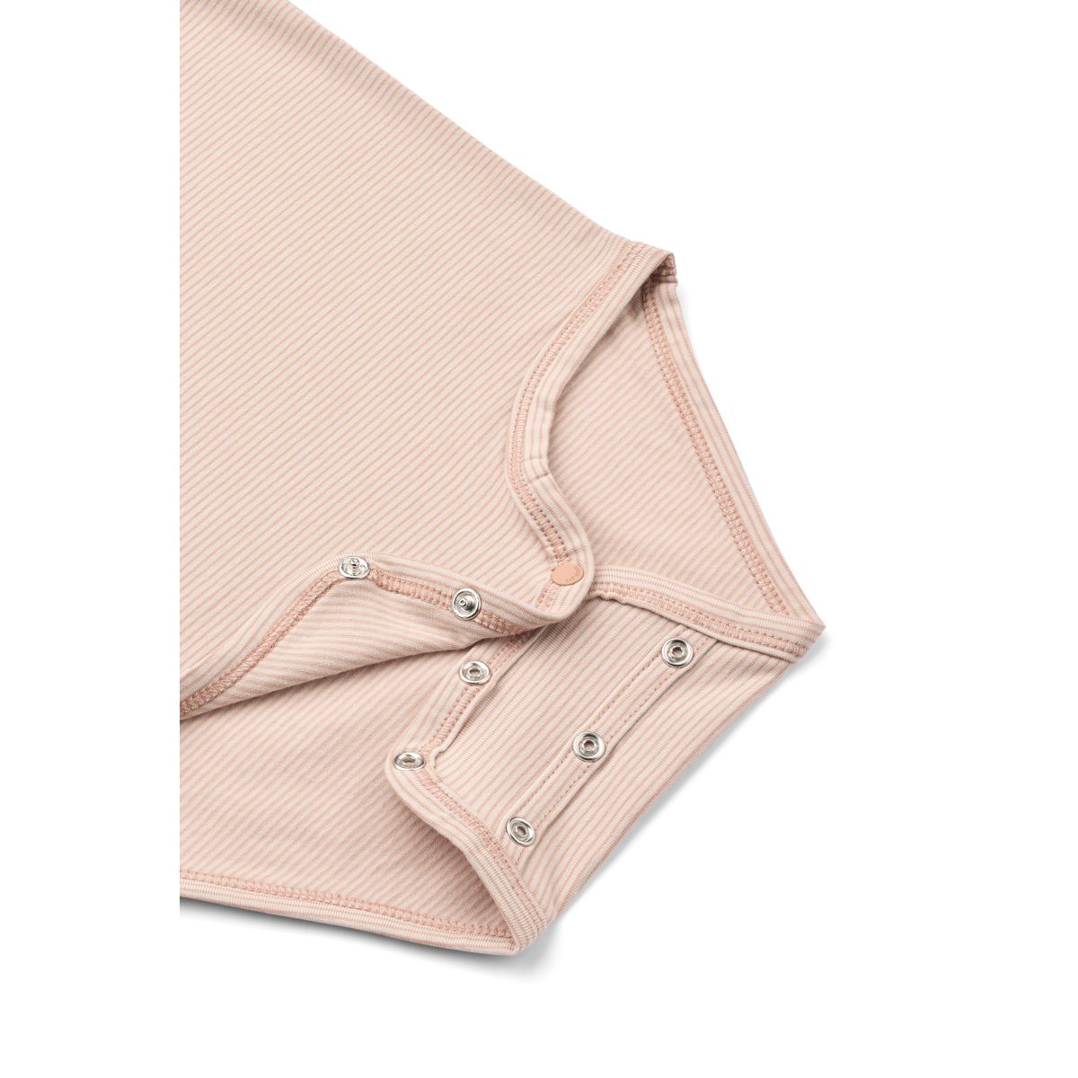 Stripe Organic Cotton Stretch Long-Sleeve Bodysuit with Grow Cuffs & Adjustable Snap Buttons for Baby Everyday Layering