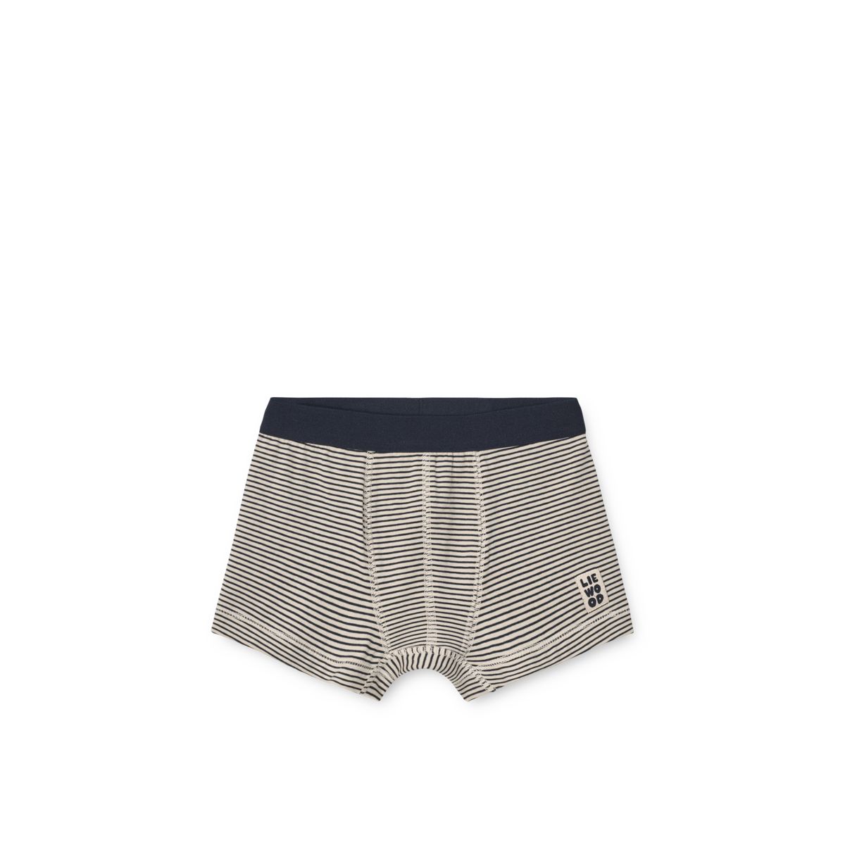 Classic Navy Mix Organic Cotton Stretch Boxer Briefs 5-Pack with Double-Layered Front for Boys Everyday Wear
