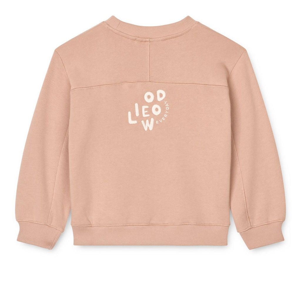 Soft Tuscany Organic Cotton French Terry Sweatshirt with Dropped Shoulders & Ribbed Trims for Kids Everyday Wear